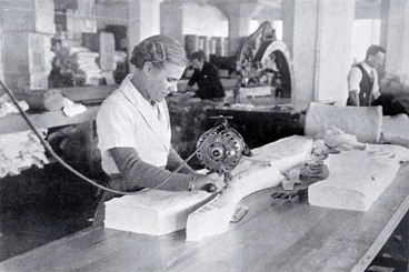 Image: Cutting in a clothing factory is quite skilled work