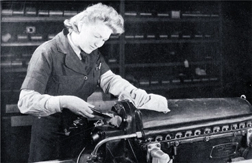 Image: During the war, girls were engaged on a wide range of jobs