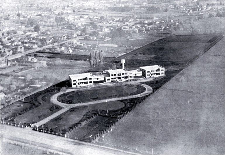 Image: The South Island Methodist Orphanage and Children's Home : an aerial view.