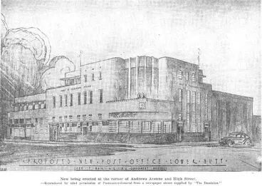 Proposed new Post Office Lower Hutt Image: Proposed new Post Office Lower Hutt