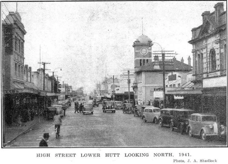 Image: High Street Lower Hutt Looking North. 1941.