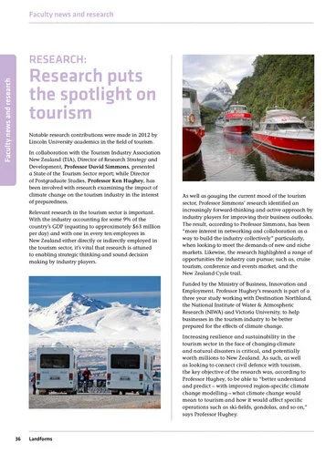 Image: Research puts the spotlight on tourism