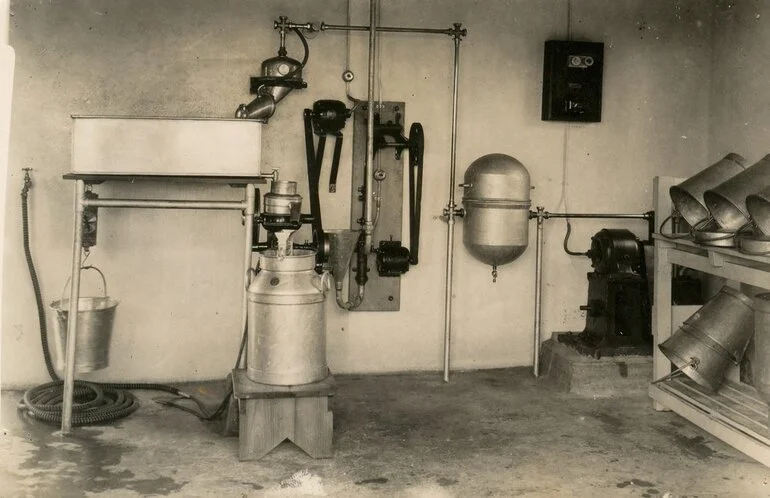 Image: Separator Room in Milking Shed, 1928