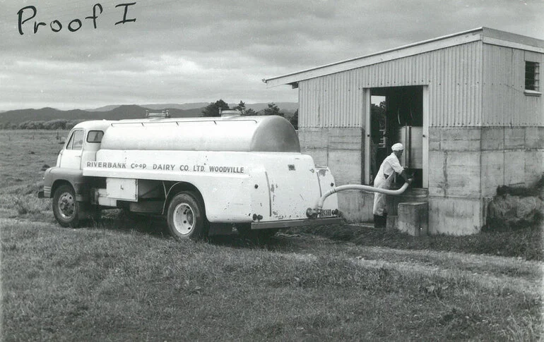 Image: Riverbank Co-operative Dairy Company, Limited. Milk tanker, 1957