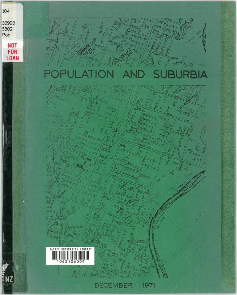 Image: Population and suburbia: a suburban population breakdown incorporating the results of the March 1971 census