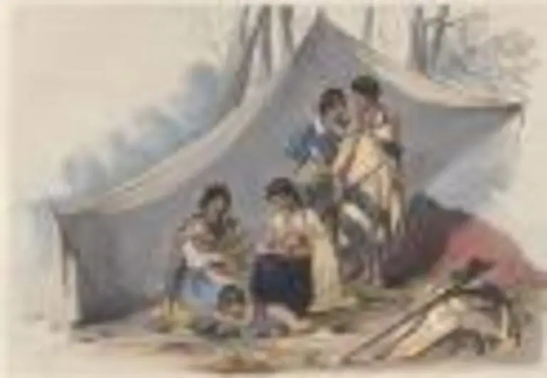 Image: Half castes of Pomare's pah, Bay of Islands [picture] /