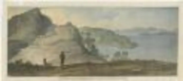 Image: Ranghe Hue, [i.e. Rangihoua] a New Zealand fortified village, the residence of Warri-Pork [i.e. Wharepoaka] [picture] /