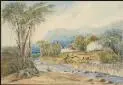 Image: Leigh's Stockade near Kuripuni River, Porirua Road, Decr. 1847 [picture] /