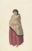 Image: [Maori girl in cloak and red tartan skirt] [picture] /