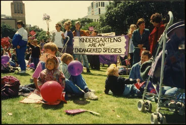 Image: Kindergarten demonstration 1994 - Women's Suffrage Day