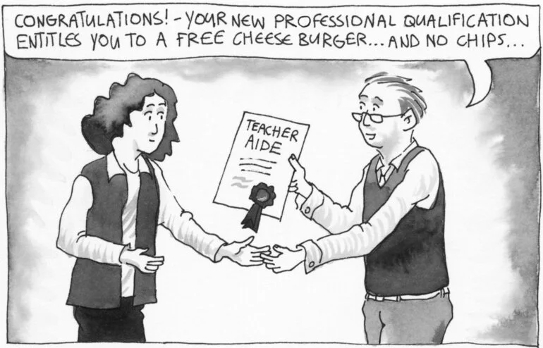 Image: Teacher aide cartoon