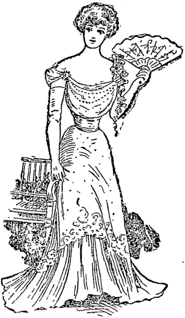 Image: A Pretty Ball Dress. (Otago Witness, 12 April 1900)