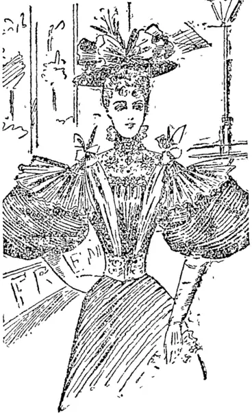 Image: A Costume ix Pink and Beige. (Auckland Star, 30 November 1895)