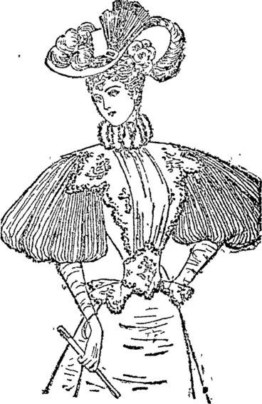 Image: A Gbass-lawn Costume, (Auckland Star, 19 December 1896)