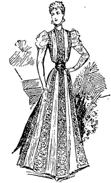 Image: AN AUTUMN COSTUME FROM PARIS. (Auckland Star, 22 January 1898)