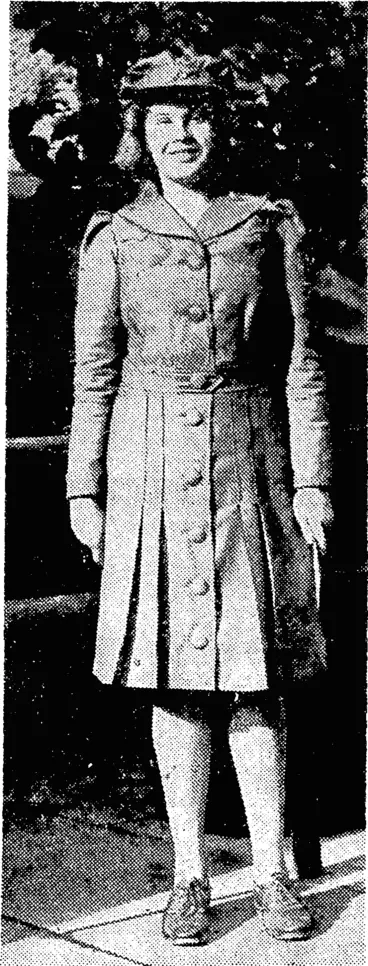 Image: The first telegraph message girl to be employed by the Post Office in the present war appears in an attractive uniform supplied by the Department. (Evening Post, 25 June 1941)