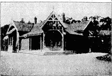 Image: Villa of the neuropathic unit, for women patients. All the nine villas are' home-like, with gardens and shade-trees. ; (Evening Post, 30 March 1928)