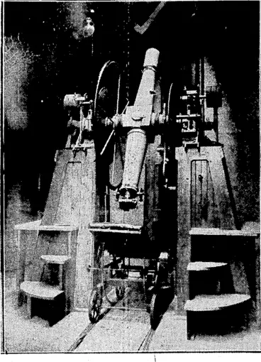 Image: MERIDIAN CIRCLE, DOMINION OBSERVATORY, OTTAWA CANADA, (Evening Post, 15 May 1930)
