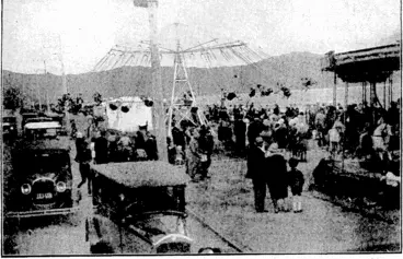Image: Evening Post" Photo. PETONE BEACH CARNIVAL.—Side-shows and other diversions attracted,a large attendance at the Beach Carnival-conducted by■ the ■-.-.' Pelone Beautifying-Society. ' ■ ■• ; "• ■'. (Evening Post, 27 December 1930)