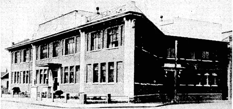 Image: Evening Post" Photo. Petone Working Men's Club and Literary Institute, where members have this week been celebrating the club's golden jubilee (1887-1937). This is'the fourth of a succession of buildings used by the club, The foundation-stone was laid by Sir Thomas Wilford, then Mr. T. M. Wilford,M:P., on October 9,1927^ and the premises were officially opened on June 23, 1929, ...■..':.■. (Evening Post, 21 August 1937)