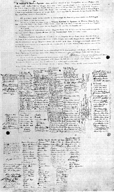 Image: THE FIRST PAGE OF THE TREATY OF WAITANGI (Evening Post, 07 November 1939)