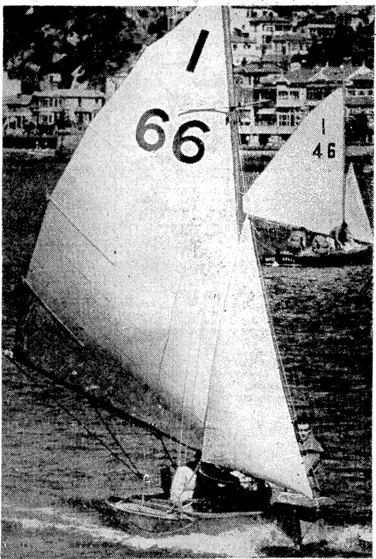 Image: Sport and General" Photo. The convoy system- betiveen New Zealand, Australia, and England is hoivin force. Here one of the convoys is seen leaving port. "Evening Post" Photo. "Idle Alongs" cruising off the foreshore at Clyde Quay on Saturday afternoon, awaiting the flags for the start of one of the races held by the Royal Port Nicholson Yacht Club. (Evening Post, 18 December 1939)