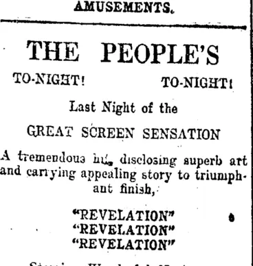 Image: Page 1 Advertisements Column 2 (Taranaki Daily News 10-1-1919)