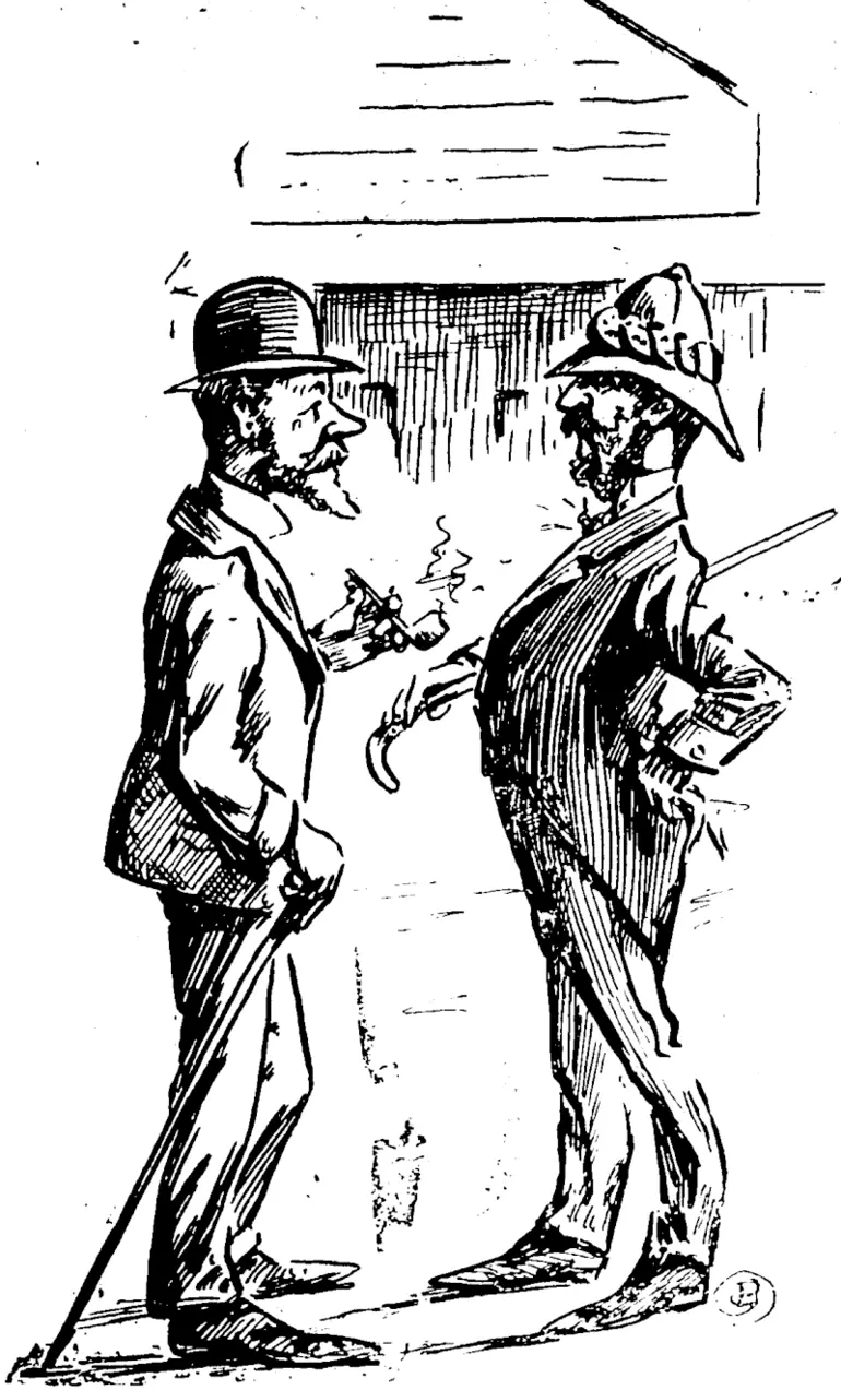 Image: Well, Mr Coney, what are you fjoivg to do nov that you have retired from the Post Office f  " Do? lam goinif to do irhnt every hard-worked Civil Servant should do at my time of life���enjoy life on a pension." (Observer, 28 September 1901)