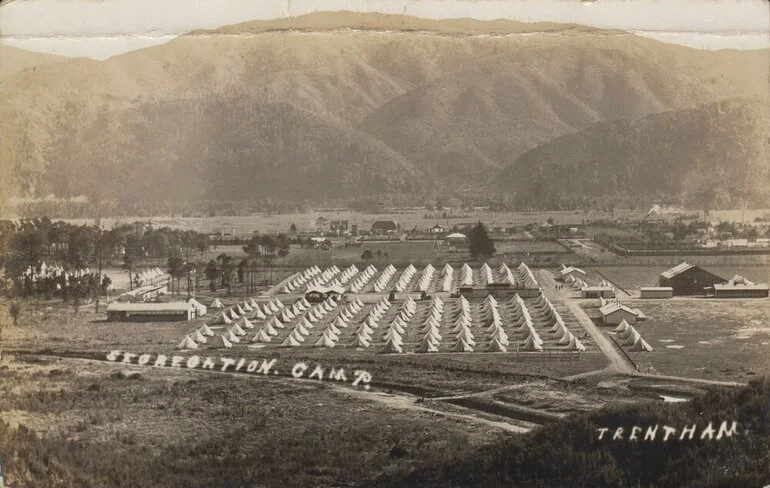 Image: Trentham Army Camp; ca WW1
