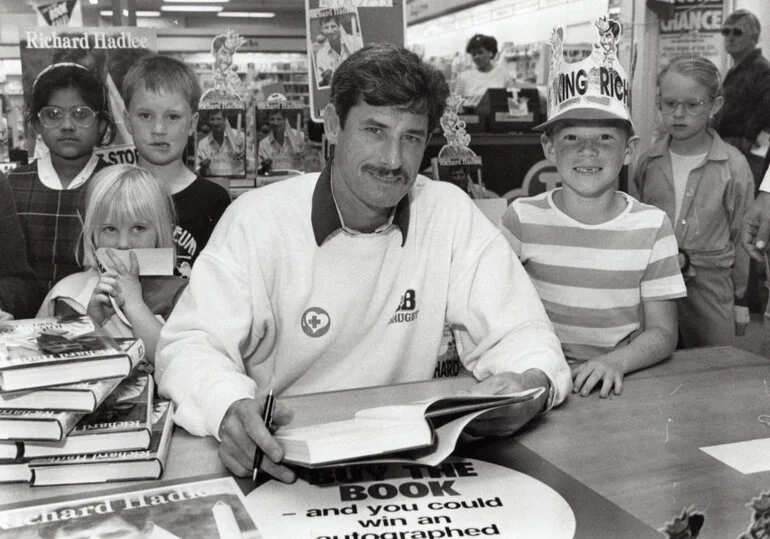 Image: London Bookshop; Richard John Hadlee book signing; Richard John Airey.