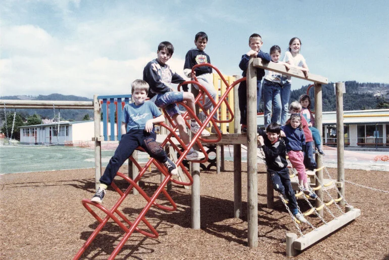 Image: Silverstream School; new playground from Trustees and Lions.