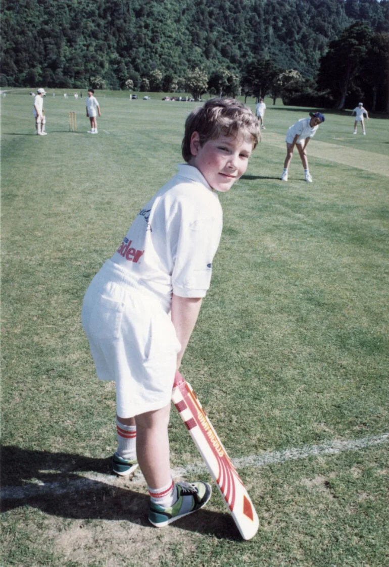 Image: Heretaunga Cricket Club; 'Upper Hutt Leader' sponsoring a schoolchildren's team; Daniel Plaisted.