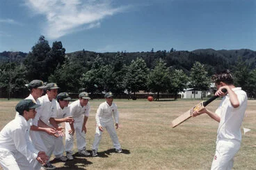 Image: Cricket; seven Upper Hutt boys in Hutt Valley team in North Island Under-14 tournament.