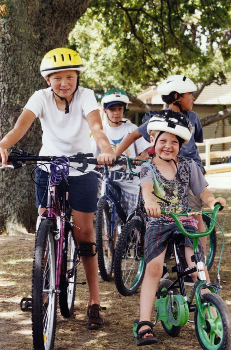 Image: Upper Hutt Primary School; bike skills week, 1999