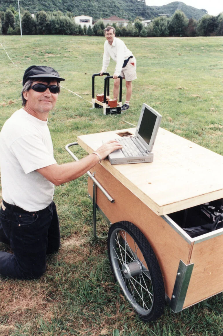 Image: Totara Park; Wellington fault; ground-penetrating radar.
