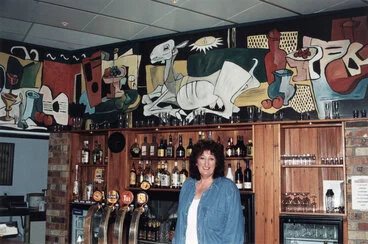 Image: Lonely Goatherd pub, 3 King Street; murals by Mary Archibald.