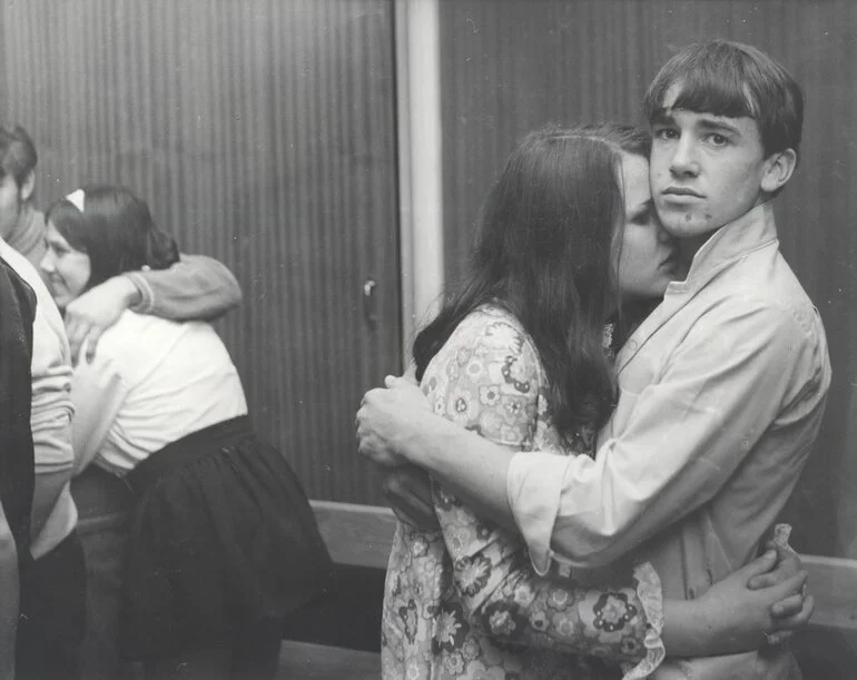 Image: Fancy Dress Youth Dance St John's Hall. Michael Hammington (?) and friend. [P3-271-1348]