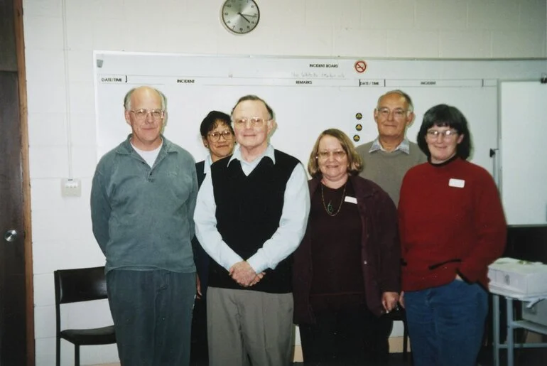 Image: Oral history training; Linda Evans, Meri Ahpene, David Lee-Smith, Liz Allen, Kevin Brown, Nicola Frean.