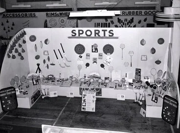 Image: Dunlop jubilee exhibition, Wellington; sports gear