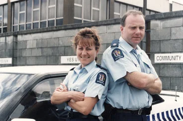 Image: Police; new community constables Rachael Ball, Ian McDonald