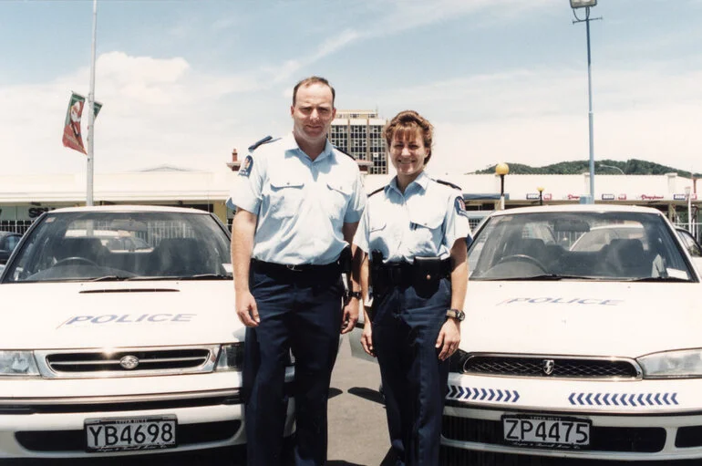 Image: Police; community constables Ian McDonald and Rachael Ball; new car from Angus and Burrell.