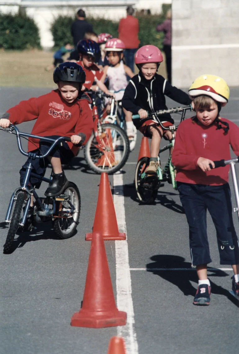 Image: Upper Hutt Primary School; Bike Day, 2003