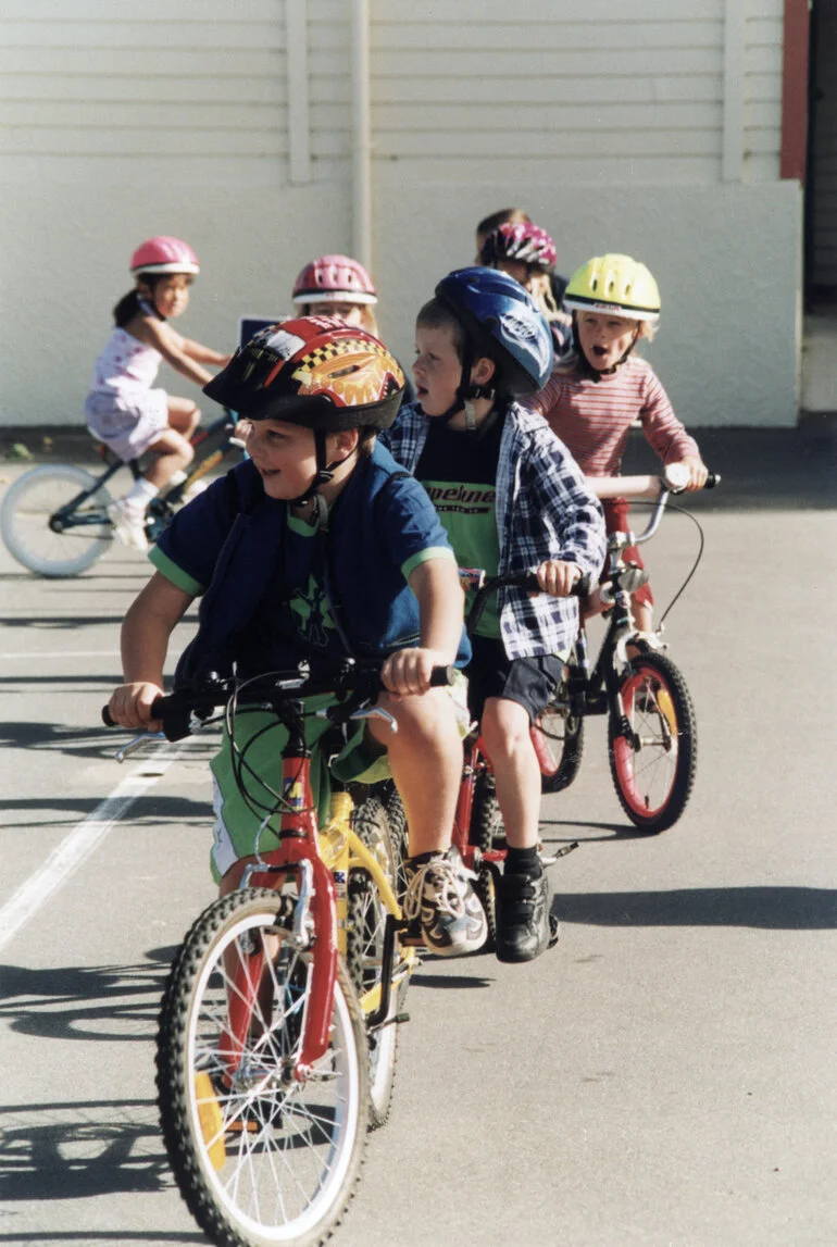 Image: Upper Hutt Primary School; Bike Day, 2003