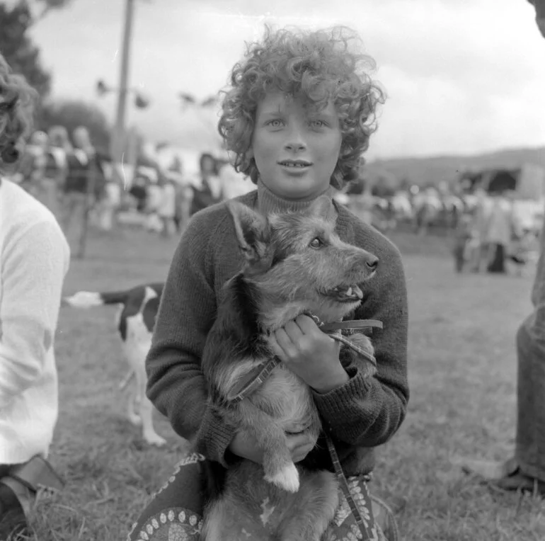 Image: A & P show; pet parade; dog.
