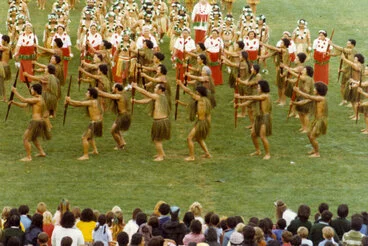 Image: Māwai Hakona 1970; Gisborne; royal visit and Cook bicentenary celebration.