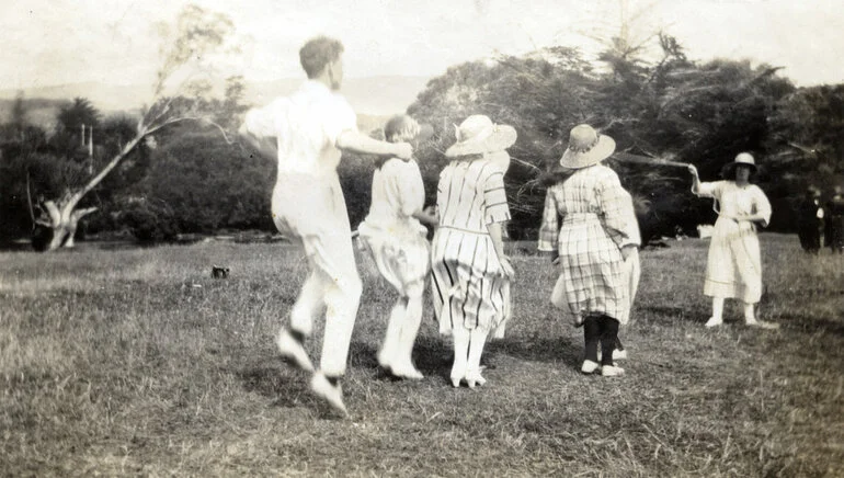 Image: Children playing Jump Rope; circa 1920s