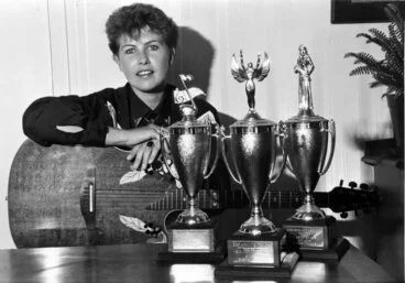 Image: Brenda Anderson, 1989; wins senior female and female gospel awards at Hutt Valley Country Music Club's fifth annual awards.