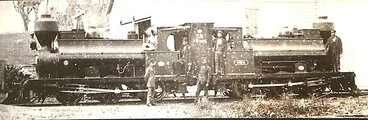 Image: New Zealand Railways locomotive, F 0-6-0 class; numbers illegible.