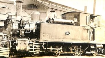 Image: New Zealand Railways locomotive, Fb 0-6-2 class; number 376
