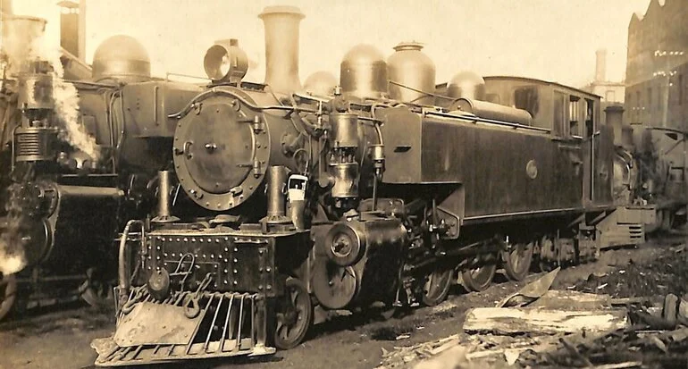 Image: New Zealand Railways locomotive, Wg 4-6-4 T class; number illegible